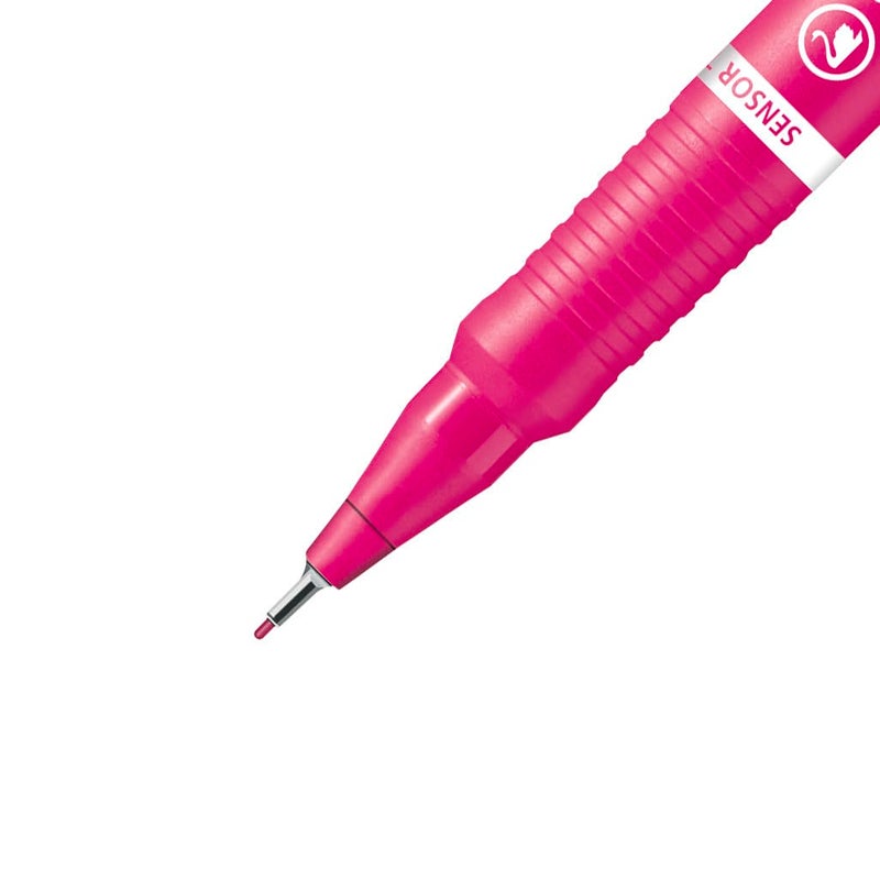 STABILO Fineliner with Cushioned F-Tip SENSOR F - Pack of 8, Assorted Colors, .3mm Fine Tip - Image 3